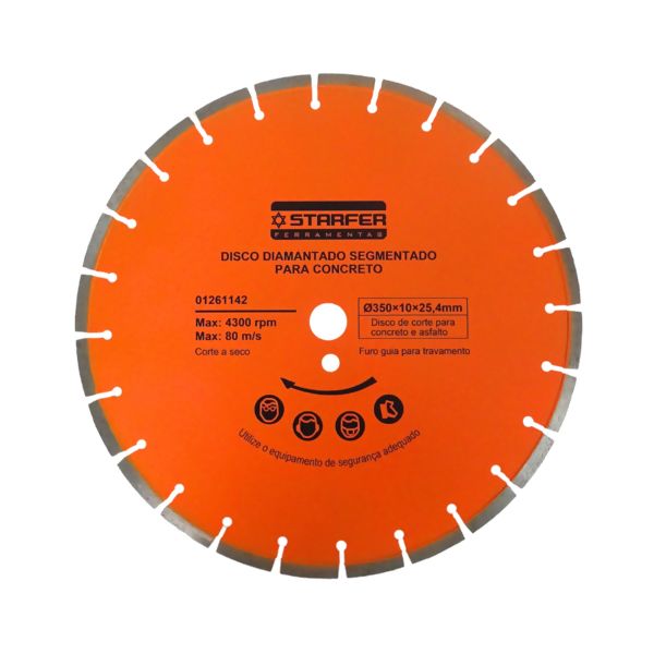 Disco Diamantado Segmentado para Concreto 14" - Starfer